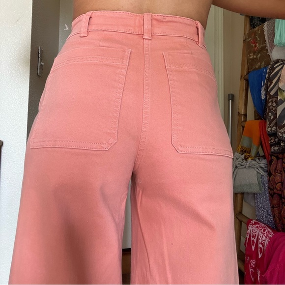 Everlane wide leg pink/orange pants - Picture 3 of 6